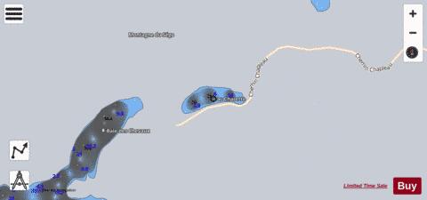 Charette  Lac depth contour Map - i-Boating App - Satellite