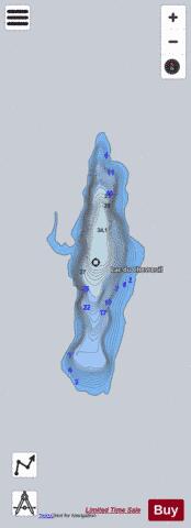 Chevreuil  Lac Du depth contour Map - i-Boating App - Satellite