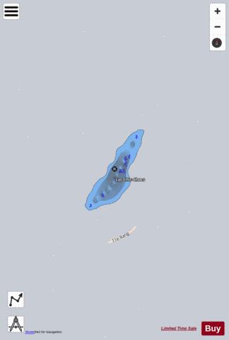 Chic Chocs  Lac depth contour Map - i-Boating App - Satellite