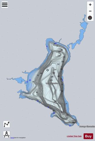 Cinconsine  Lac depth contour Map - i-Boating App - Satellite