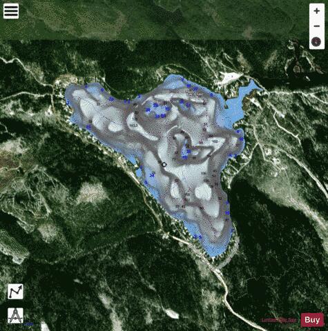 Clair, Lac depth contour Map - i-Boating App - Satellite