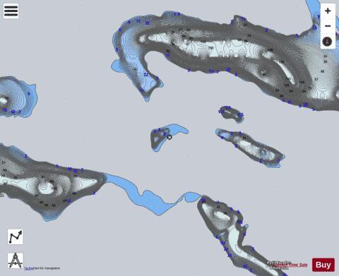Connor  Lac depth contour Map - i-Boating App - Satellite
