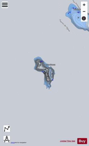 Corriveau  Lac depth contour Map - i-Boating App - Satellite