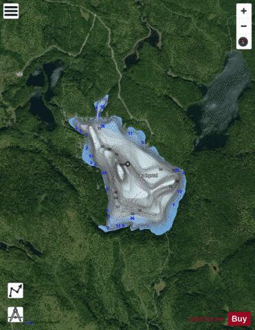 Crystal, Lac depth contour Map - i-Boating App - Satellite