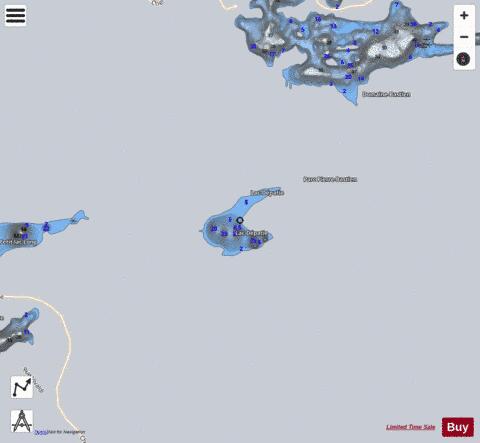 Depatie  Lac depth contour Map - i-Boating App - Satellite