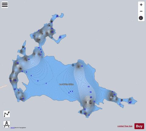 Eau Claire  Lac A L depth contour Map - i-Boating App - Satellite