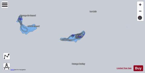 Ed  Lac depth contour Map - i-Boating App - Satellite