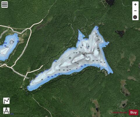Emeraude, Lac depth contour Map - i-Boating App - Satellite