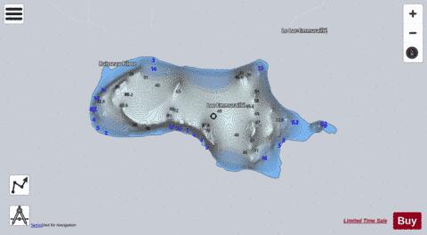 Emmuraille  Lac depth contour Map - i-Boating App - Satellite