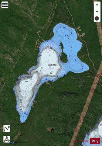 Est, Lac a l' depth contour Map - i-Boating App - Satellite