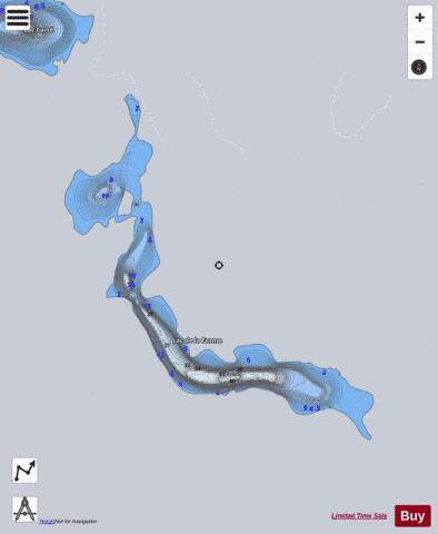 Ferme  Lac De La depth contour Map - i-Boating App - Satellite