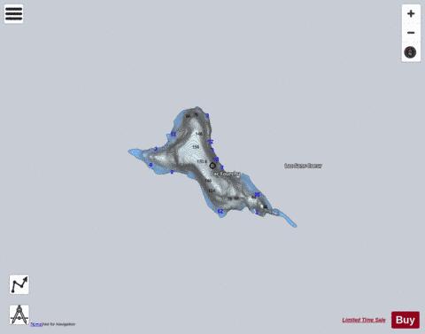 Fourchu  Lac depth contour Map - i-Boating App - Satellite