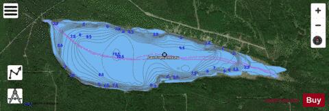 Fromenteau, Lac depth contour Map - i-Boating App - Satellite