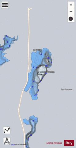 Galette  Lac De La depth contour Map - i-Boating App - Satellite