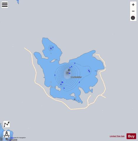 Gauthier  Lac depth contour Map - i-Boating App - Satellite