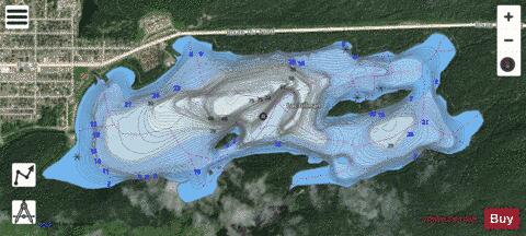 Gilman, Lac depth contour Map - i-Boating App - Satellite