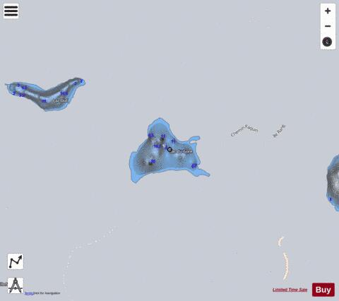 Gore  Lac Du depth contour Map - i-Boating App - Satellite