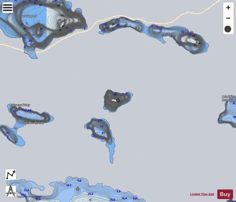 Greg  Lac depth contour Map - i-Boating App - Satellite