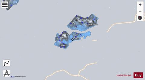 Gugy  Lac depth contour Map - i-Boating App - Satellite