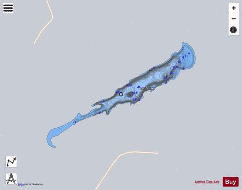 Guillet  Lac depth contour Map - i-Boating App - Satellite