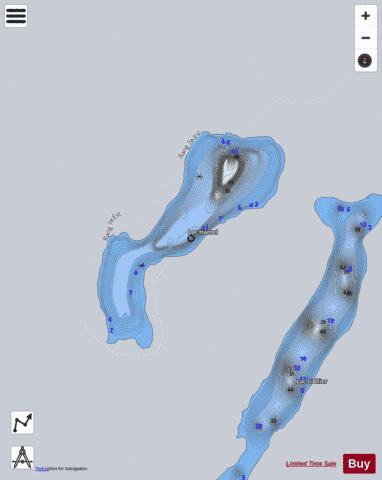 Hamel  Lac depth contour Map - i-Boating App - Satellite