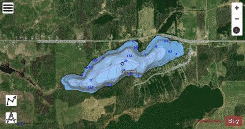 Helene, Lac depth contour Map - i-Boating App - Satellite