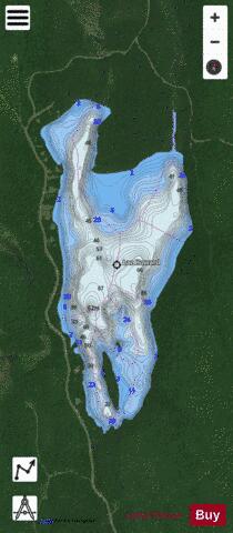 Howard, Lac depth contour Map - i-Boating App - Satellite