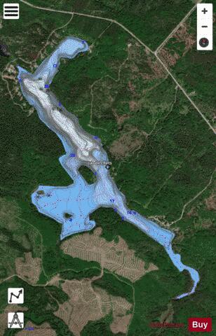 Ilets, Lac des depth contour Map - i-Boating App - Satellite