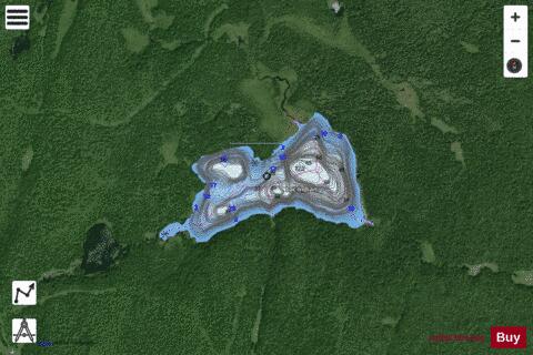 Indian, Lac depth contour Map - i-Boating App - Satellite