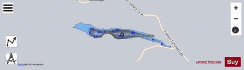 Ivan  Lac depth contour Map - i-Boating App - Satellite