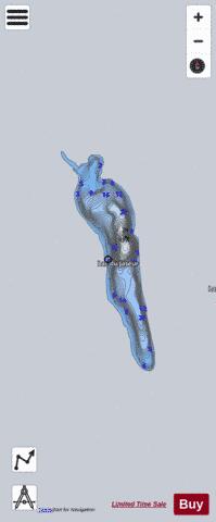 Jaseur Lac Du depth contour Map - i-Boating App - Satellite