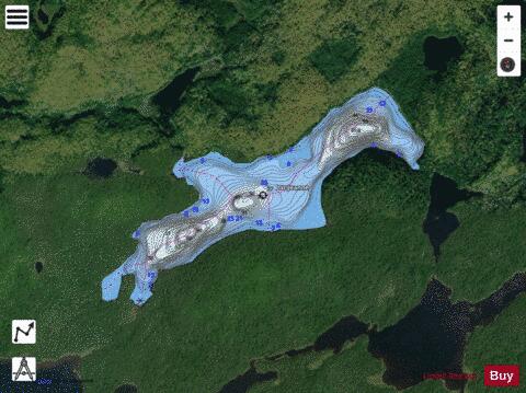 Jeanne, Lac depth contour Map - i-Boating App - Satellite