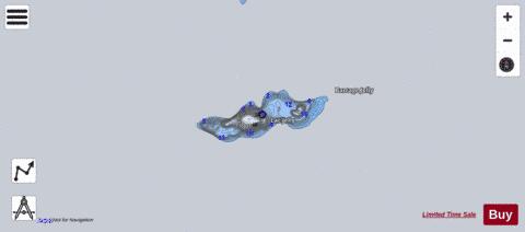 Jelly  Lac depth contour Map - i-Boating App - Satellite