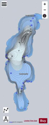 Joannes  Lac depth contour Map - i-Boating App - Satellite