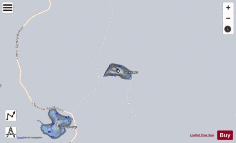 Kidder  Lac depth contour Map - i-Boating App - Satellite
