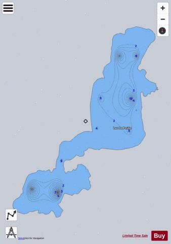 La Pause  Lac depth contour Map - i-Boating App - Satellite