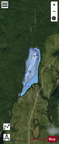 Lac # E 3546 depth contour Map - i-Boating App - Satellite