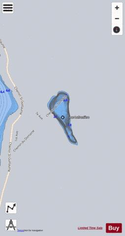 Lafreniere  Lac depth contour Map - i-Boating App - Satellite