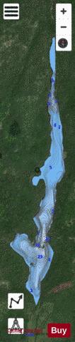 Lallemant, Lac depth contour Map - i-Boating App - Satellite