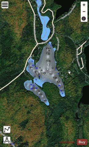 Lanthier, Petit lac depth contour Map - i-Boating App - Satellite