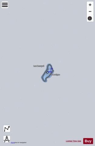 Lavigne  Lac depth contour Map - i-Boating App - Satellite