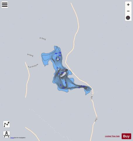 Libby  Lac depth contour Map - i-Boating App - Satellite