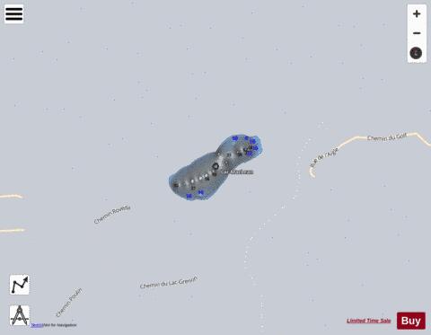 Maclean  Lac depth contour Map - i-Boating App - Satellite