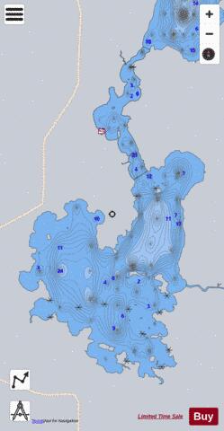 Malartic  Lac depth contour Map - i-Boating App - Satellite