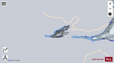 Martres  Petit Lac Des depth contour Map - i-Boating App - Satellite