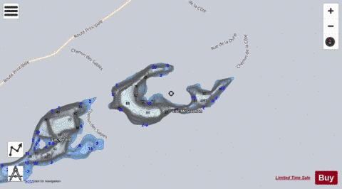 Mcglashan  Lac depth contour Map - i-Boating App - Satellite