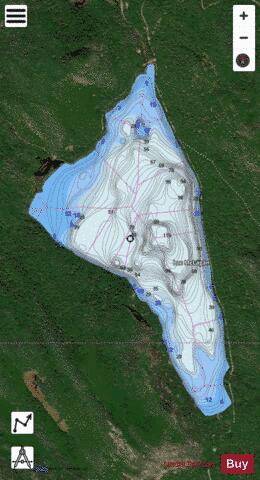 McLagan, Lac depth contour Map - i-Boating App - Satellite
