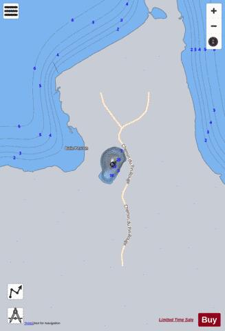 Medard / Spring  Lac depth contour Map - i-Boating App - Satellite