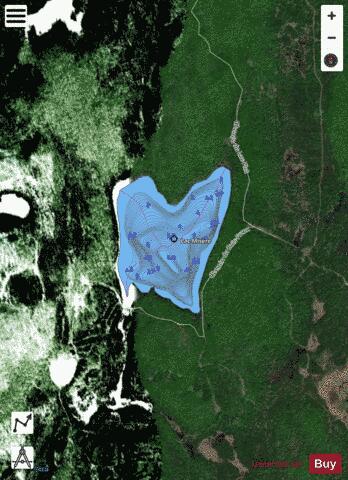 Misere, Lac depth contour Map - i-Boating App - Satellite
