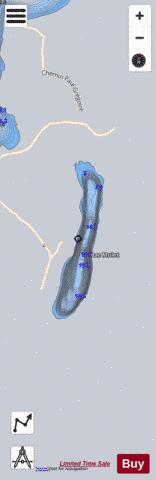 Mulet  Lac depth contour Map - i-Boating App - Satellite